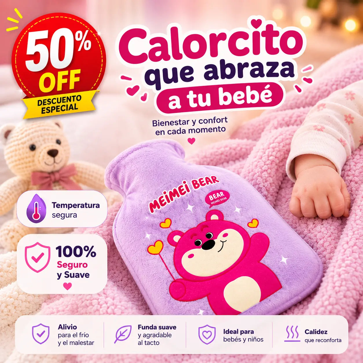 Bolsa Térmica Meimei Bear | Calorcito Abrazable