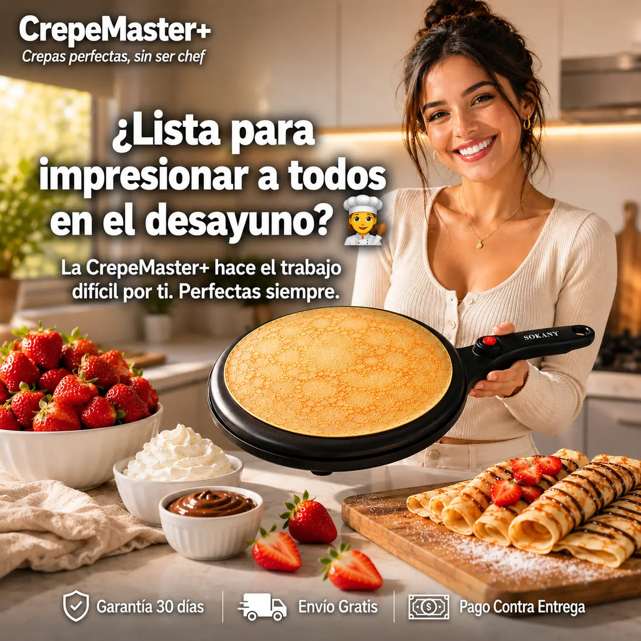 CrepeMaster+ | Crepas perfectas, sin ser chef