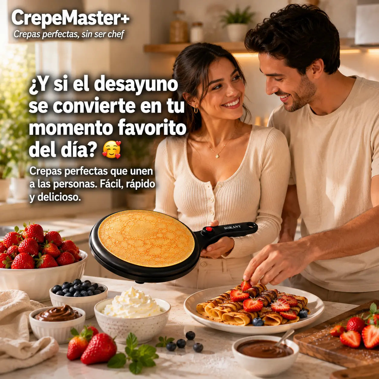 CrepeMaster+ | Crepas perfectas, sin ser chef