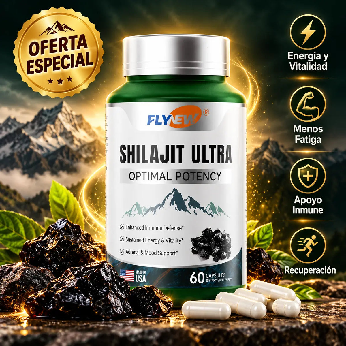 Shilajit Ultra | Complemento Extra de Energía y Vitalidad