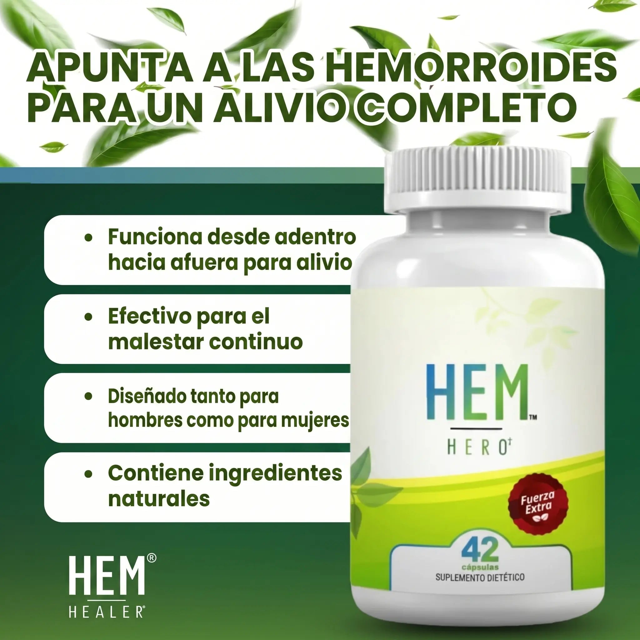 HEM HERO | Alivio Rápido y Natural para Hemorroides