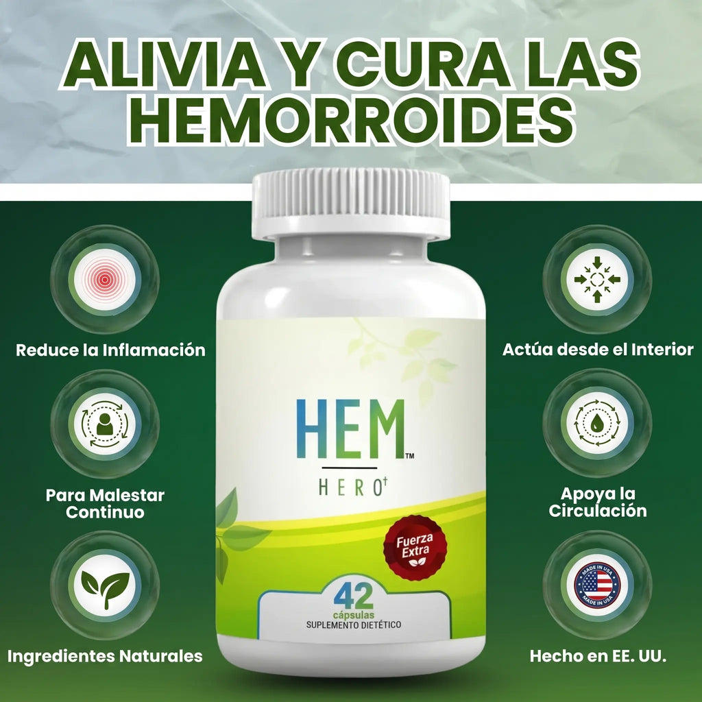 HEM HERO | Alivio Rápido y Natural para Hemorroides
